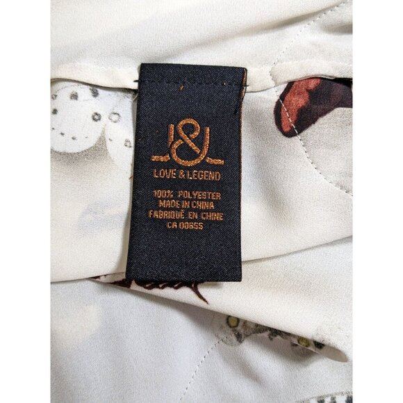 Womens Size 14 Longline Open Vest Fringed Butterfly Print Festival Artsy Boho - Picture 8 of 8